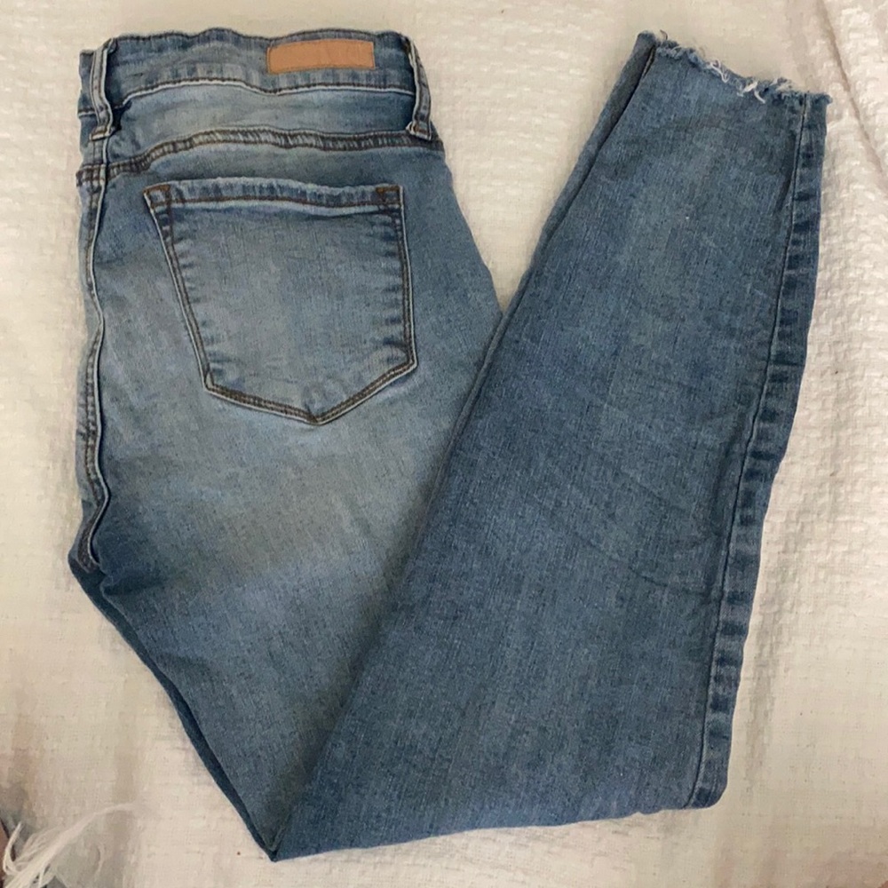 distressed jeans
